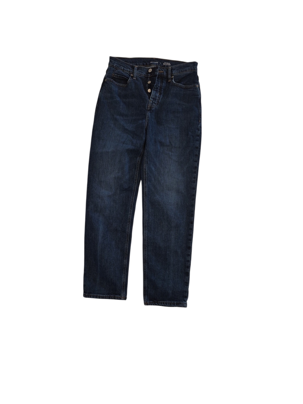 Old Navy Dark Blue Ultra High-Waist Straight Jeans